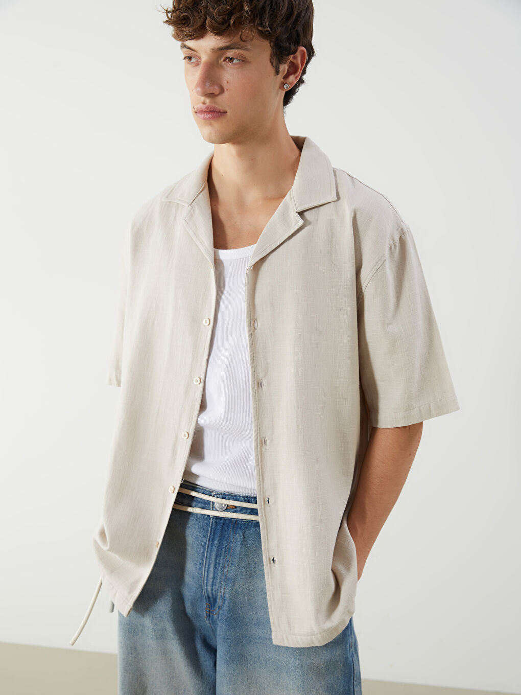 XSIDE Man BEIGE Shirt -S5PG21Z8-HZZ