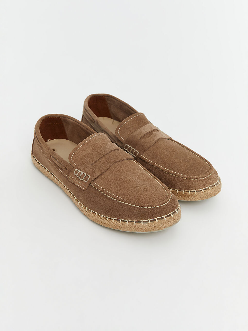 KOOR Bej Süet Görünümlü Erkek Loafer Ayakkabı