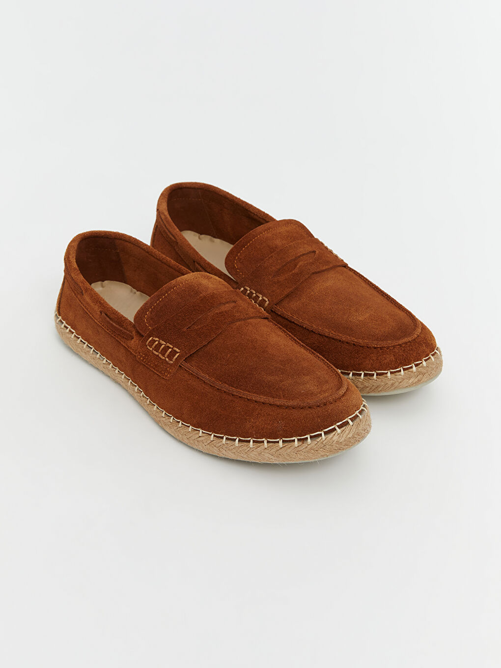 Kahverengi Süet Görünümlü Erkek Loafer Ayakkabı