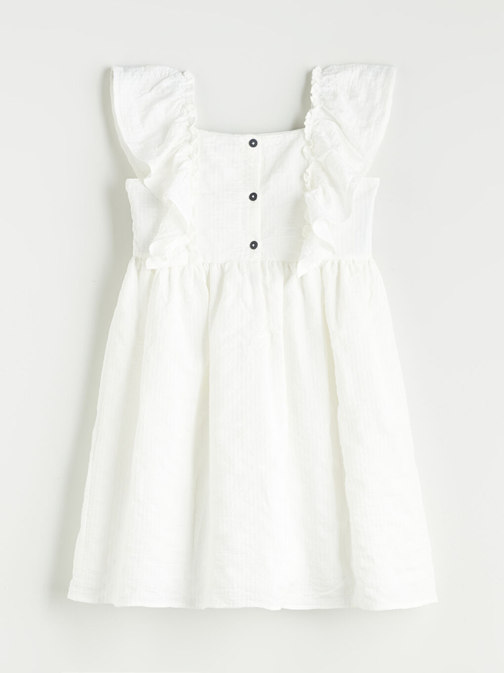 Square Neck Girls' Dress -S5PG38Z4-FDL