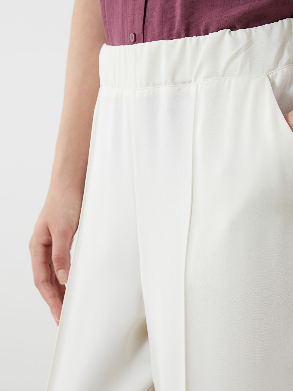 LCWAIKIKI Classic Elasticated Waist Women's Trousers -S5PG52Z8-V9H