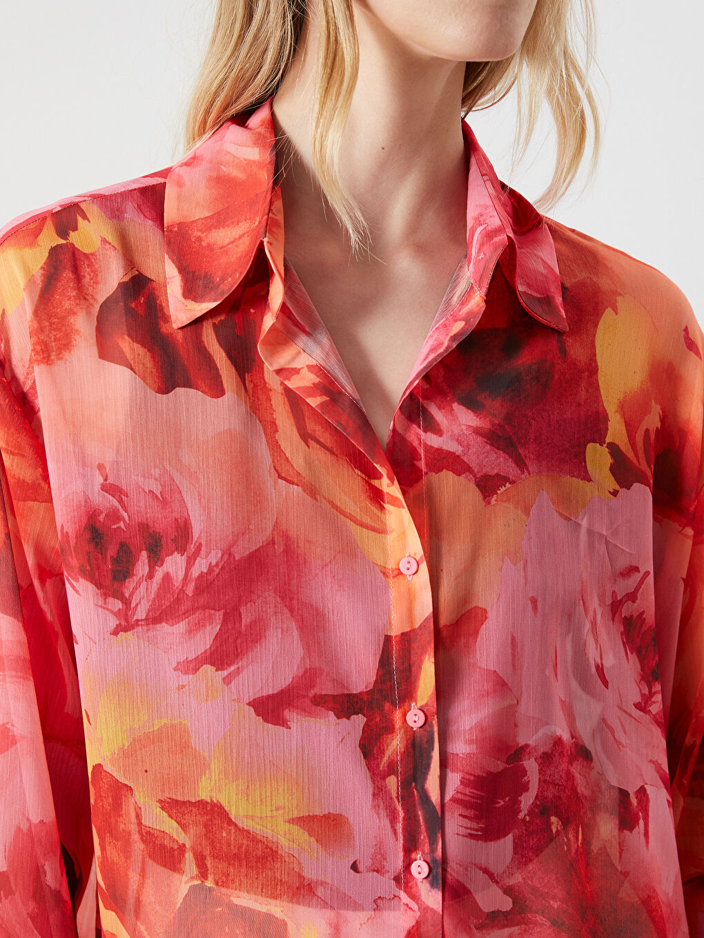 Chemise Pour Femmes Imprimé Léopard Surdimensionnée-2