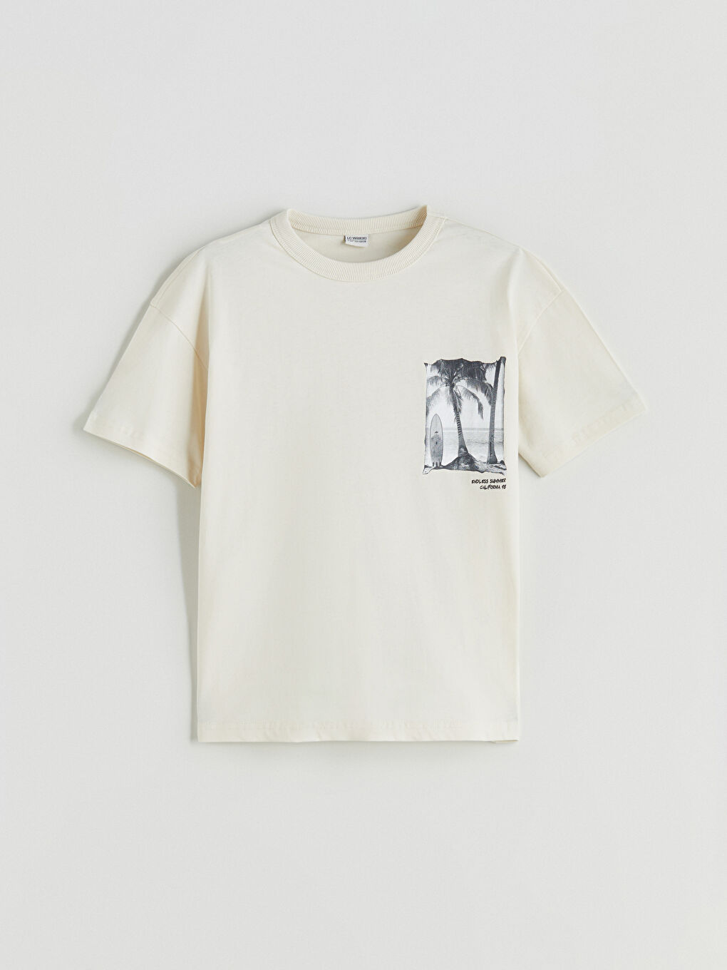 LCW Kids Crew Neck Boys' T-Shirt -S5PG61Z4-FWM