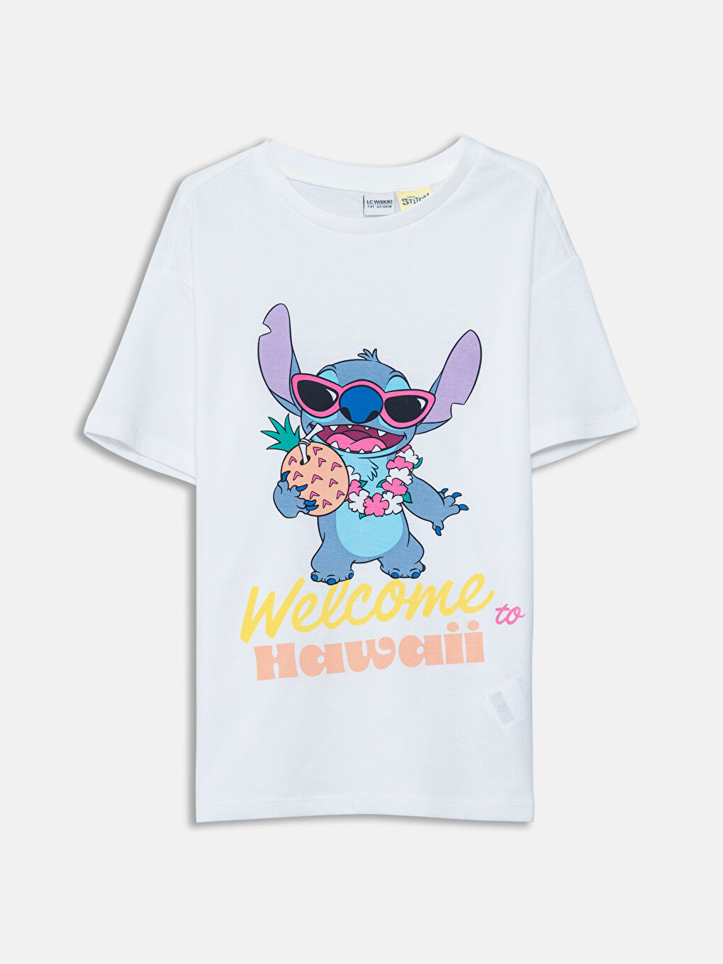 LCW Kids Girl ECRU T-Shirt -S5PG70Z4-R9J