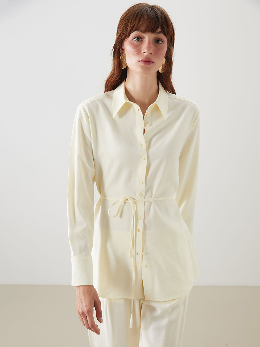 LCWAIKIKI Classic Loose Fit Women's Shirt Tunic -S5PG76Z8-CYN