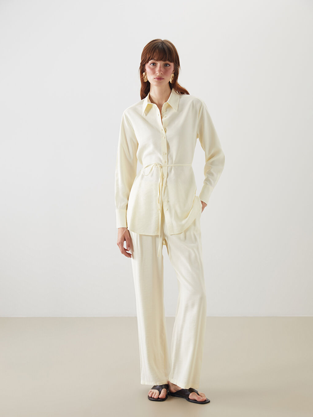 LCWAIKIKI Classic Loose Fit Women's Shirt Tunic -S5PG76Z8-CYN