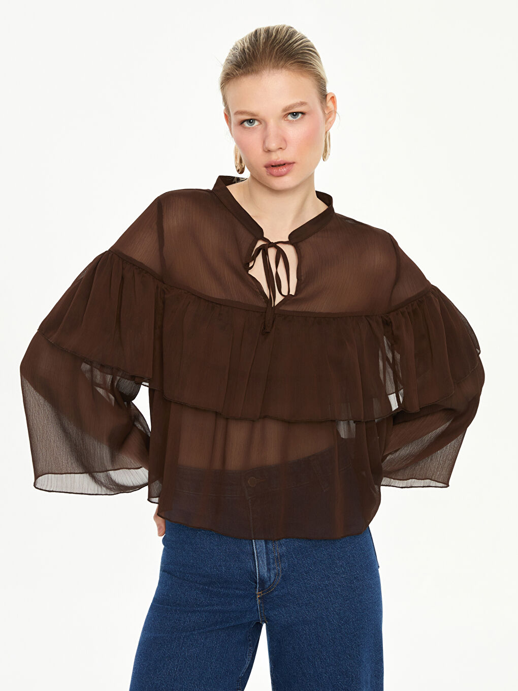 Woman BROWN Blouse -S5PG91Z8-JTW