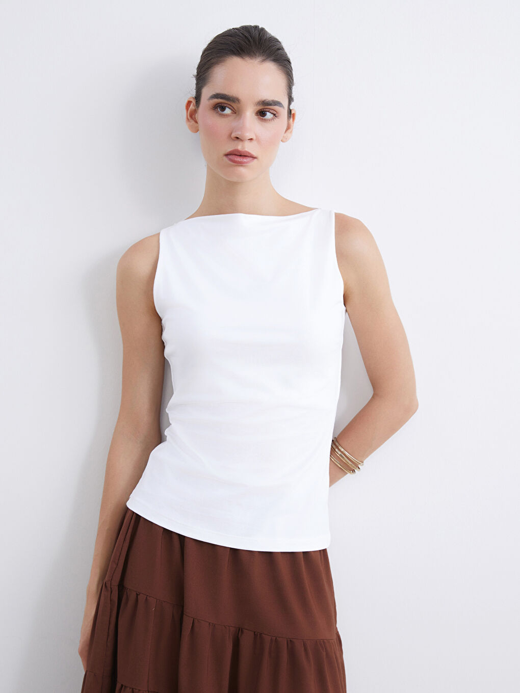 Slash Neck Women's Tank Top