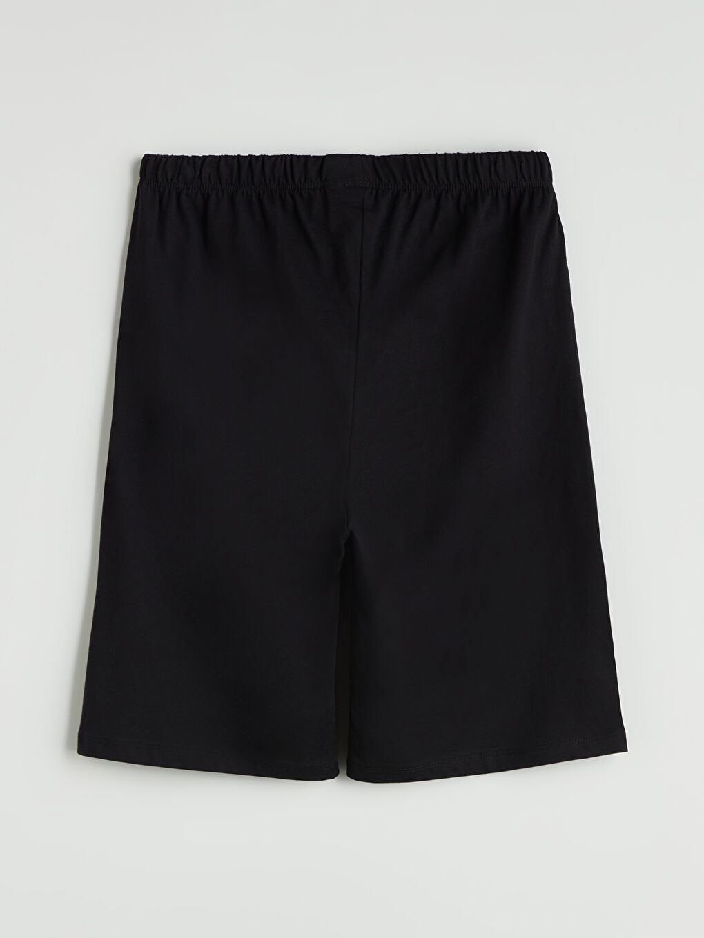 Siyah Beli Lastikli Erkek Çocuk Pijama Şort-1