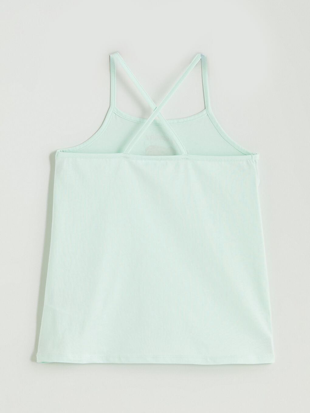 Yeşil Kare Yaka Kız Çocuk Pijama Üst-2