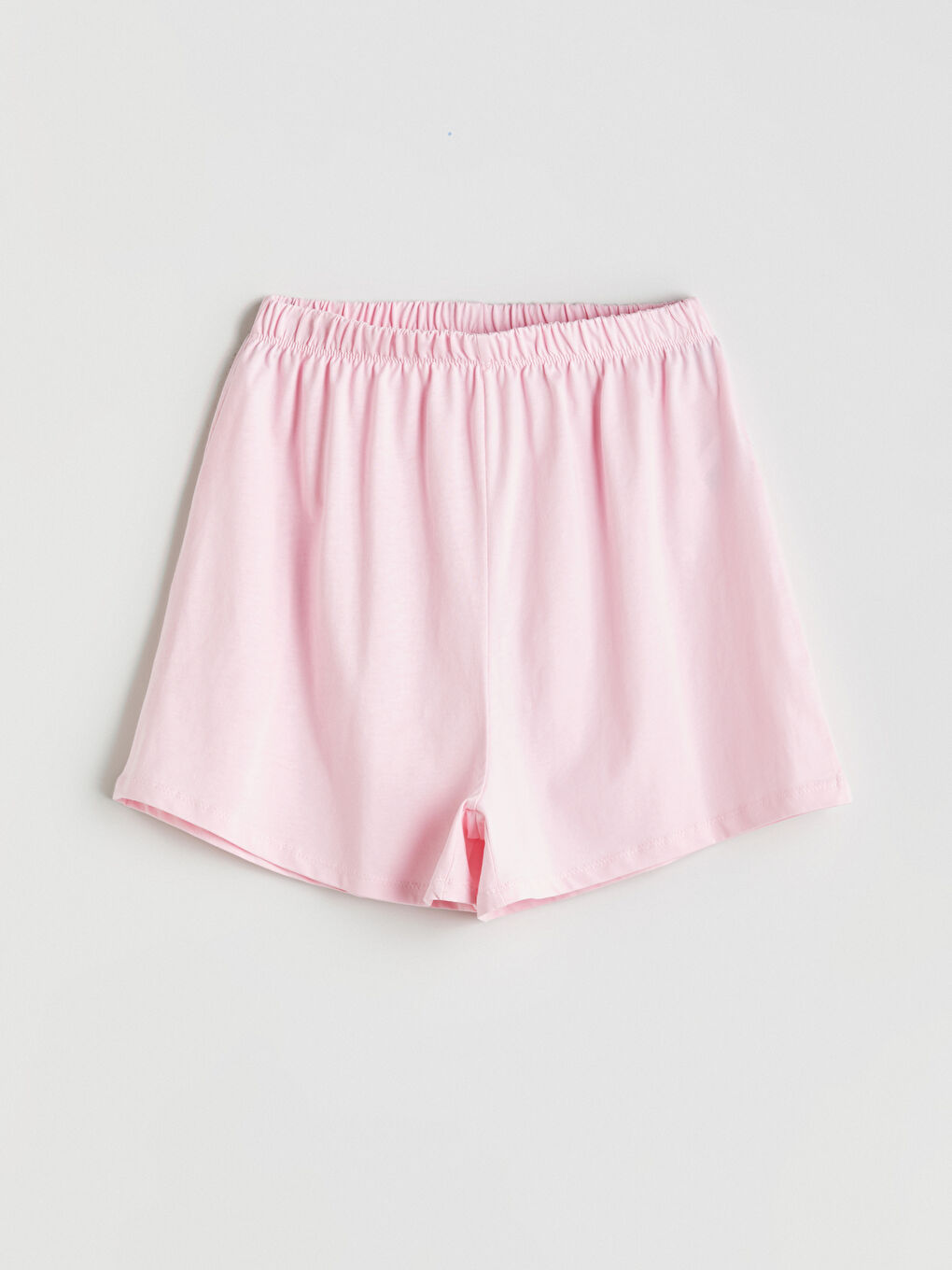 Pembe Beli Lastikli Basic Kız Çocuk Pijama Şort