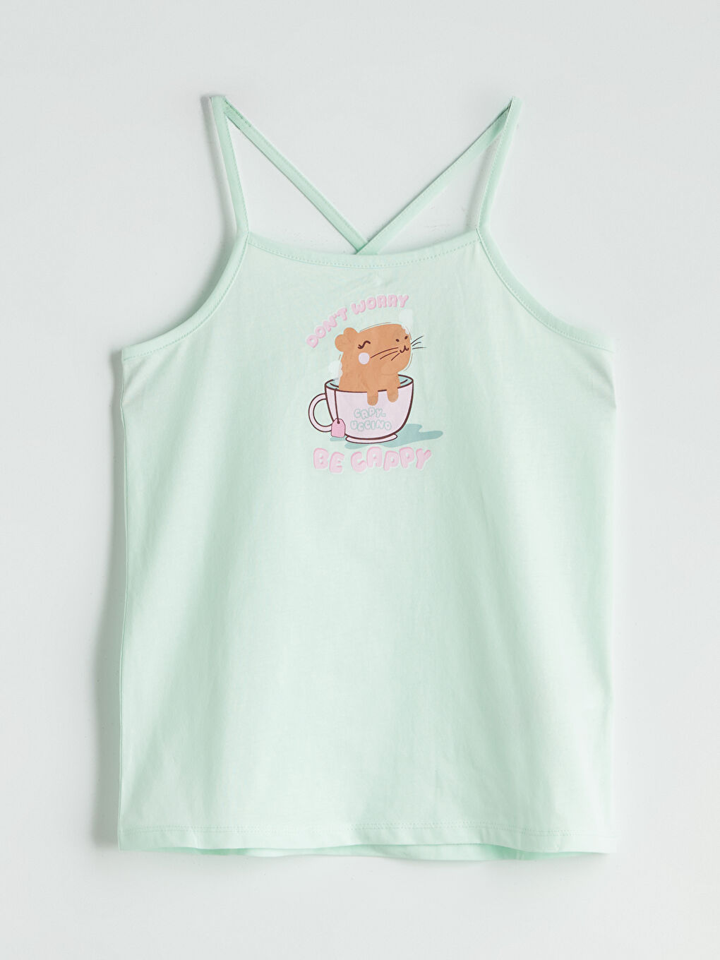 Crew Neck Girl's Shorts Pajama Set -S5PH42Z4-FV3