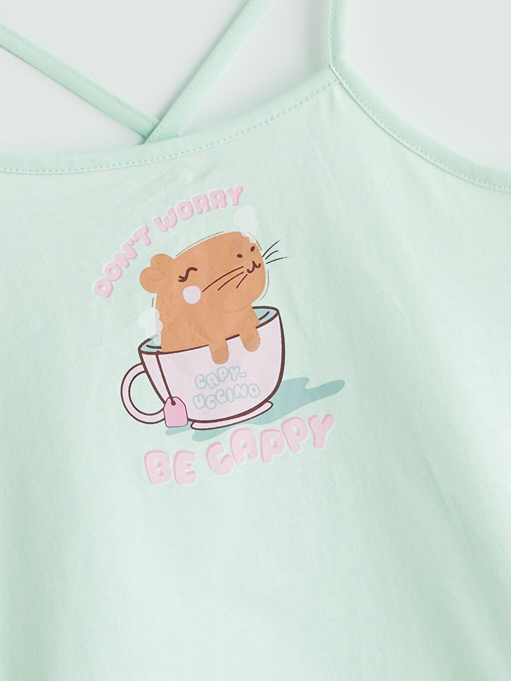 Crew Neck Girl's Shorts Pajama Set -S5PH42Z4-FV3