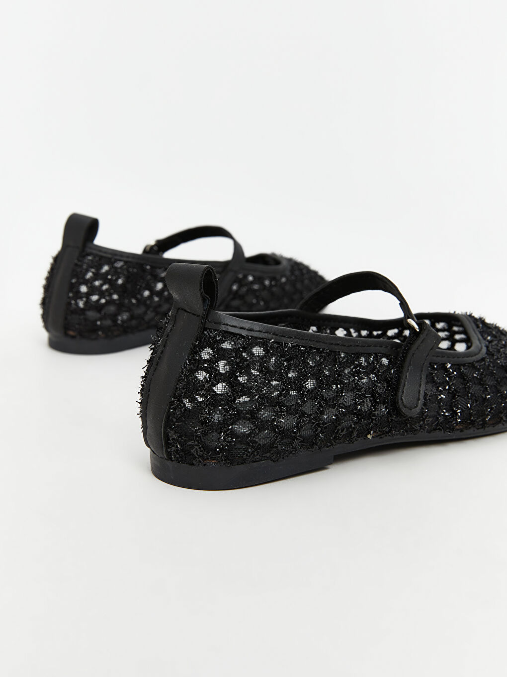 Siyah Sim Detaylı Kız Çocuk File Babet-4