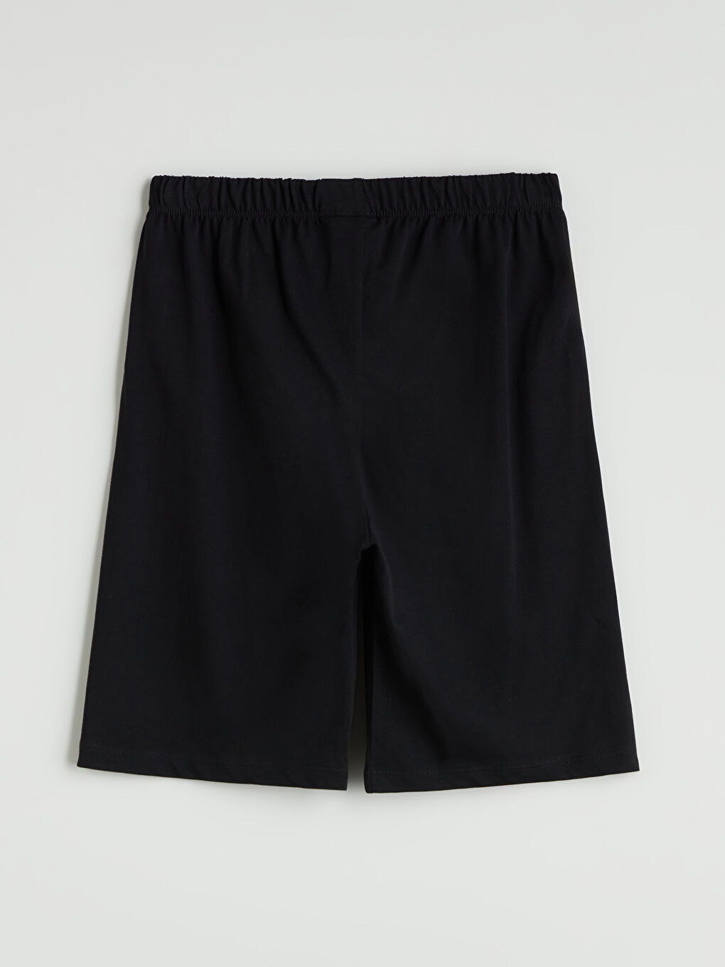 Siyah Beli Lastikli Erkek Çocuk Pijama Şort-1