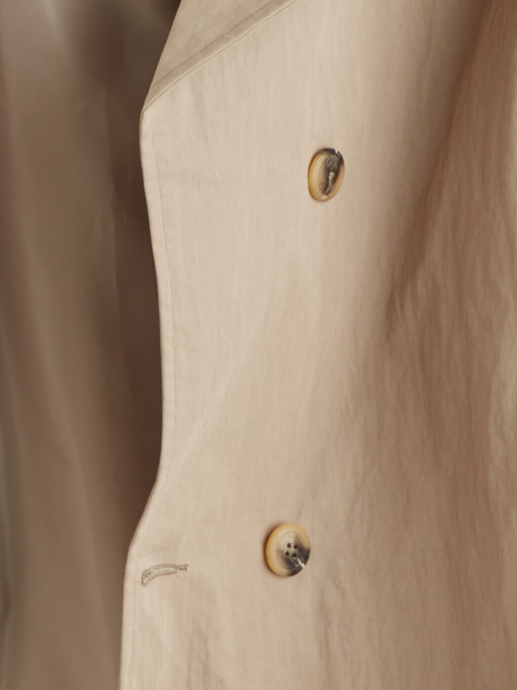 Bej Standart Kalıp Ceket Yaka Erkek Mont-6