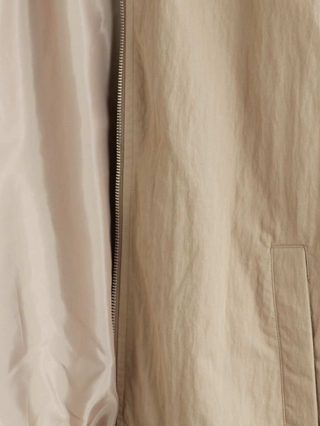 Bej Rahat Kalıp Ceket Yaka Erkek Mont-6