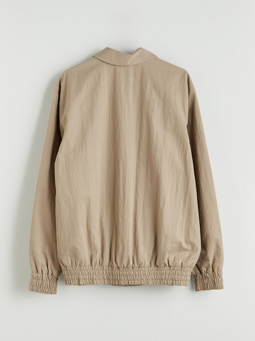 Bej Rahat Kalıp Ceket Yaka Erkek Mont-7