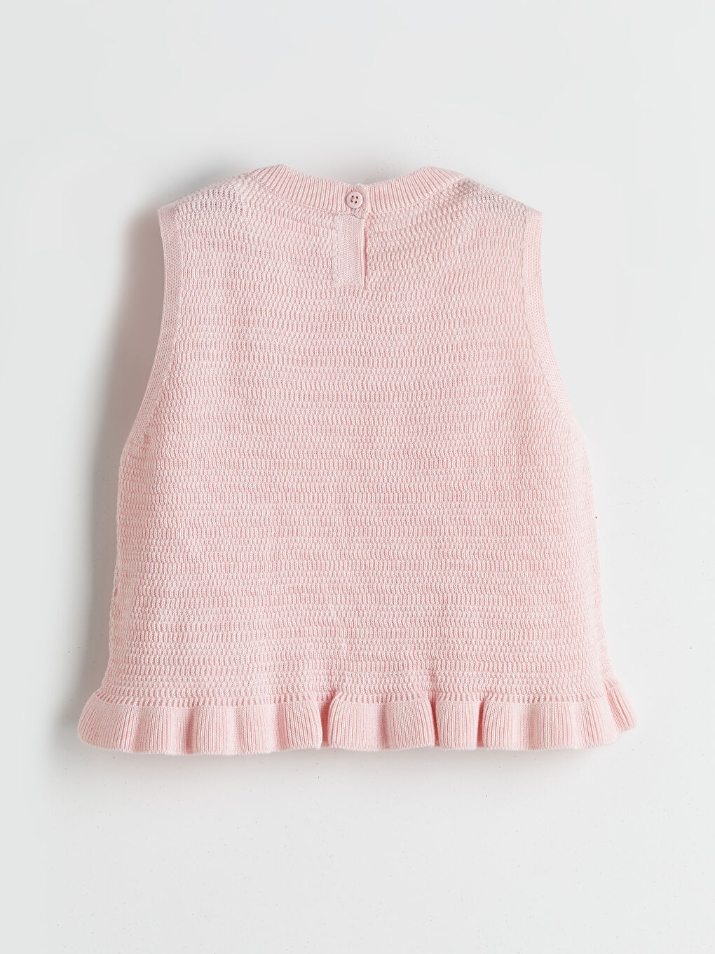 Pembe Kalp Aplikeli Kız Çocuk Süveter-1