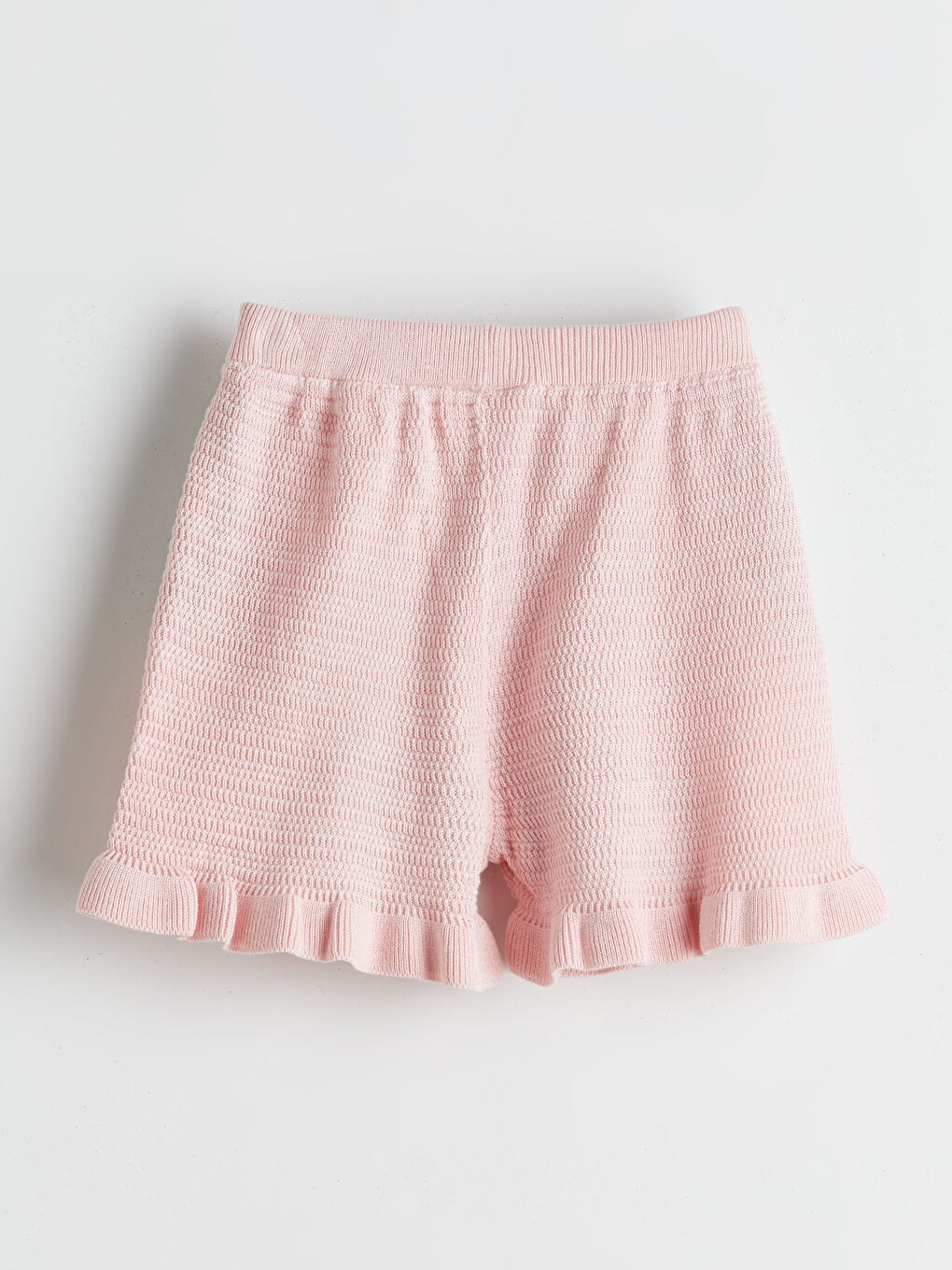 Pembe Kalp Baskılı Kız Çocuk Süveter ve Şort 2'li-4