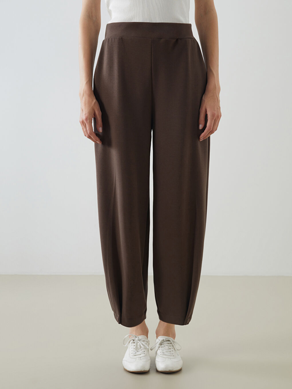 LCW Vision Women's Sweatpants with Elasticated Waist and Modal Blend -S5PI18Z8-R39