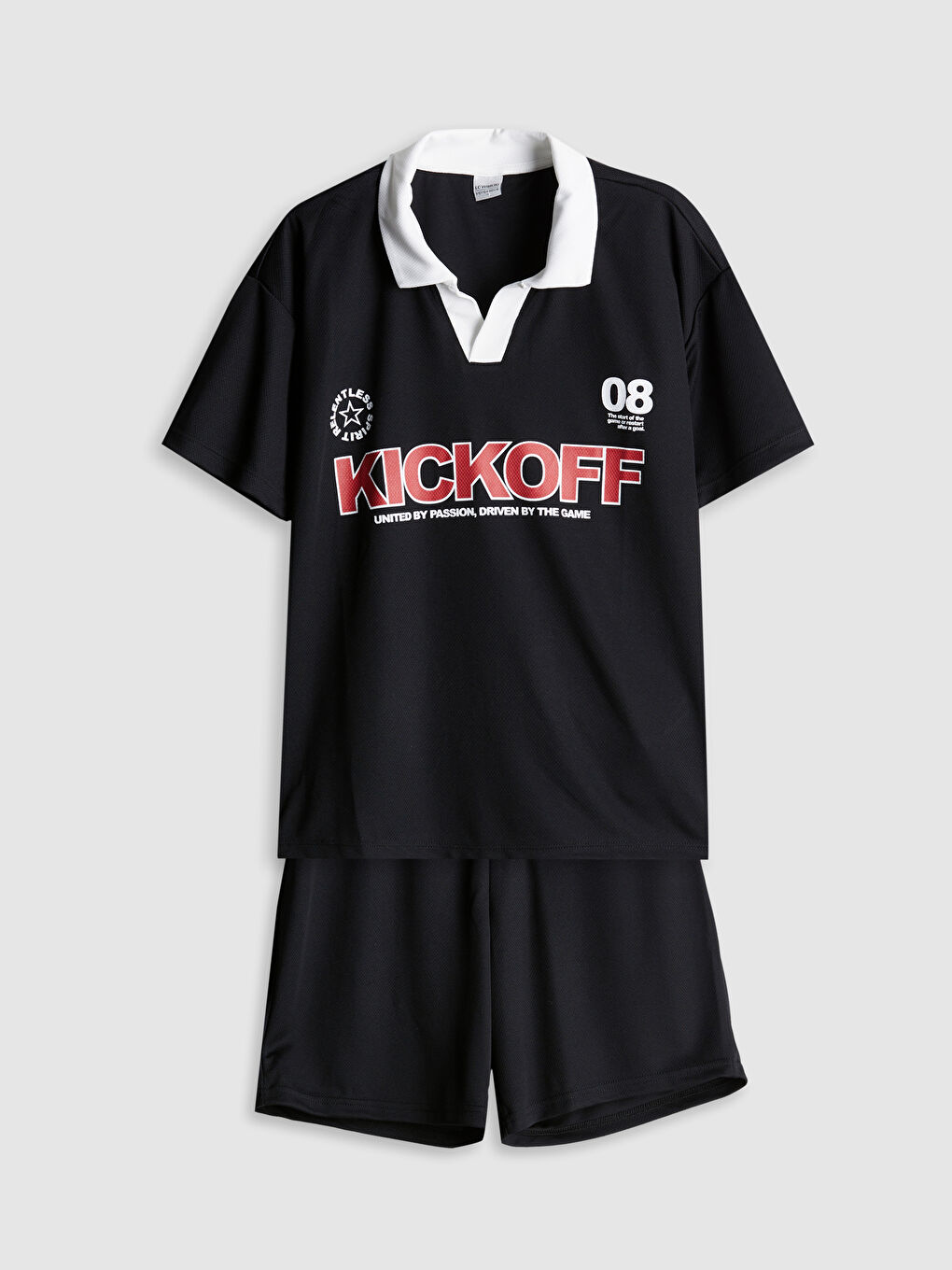 Polo Neck Boys' T-Shirt and Shorts -S5PI56Z4-CVL