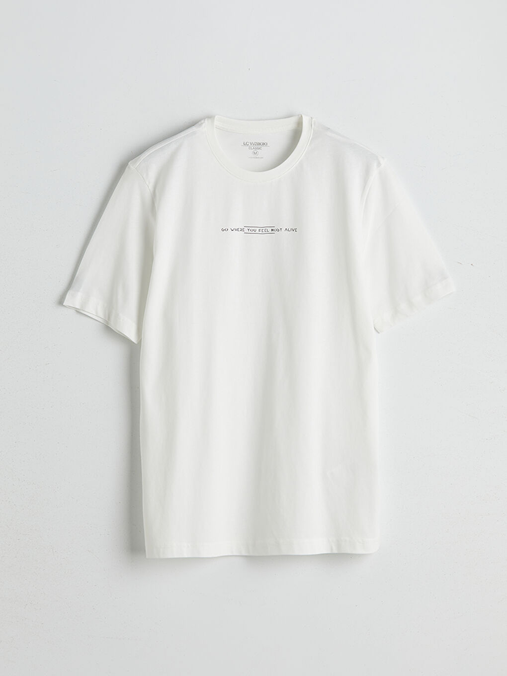 Crew Neck Printed Combed Cotton Men's T-Shirt -S5PI69Z8-R9J