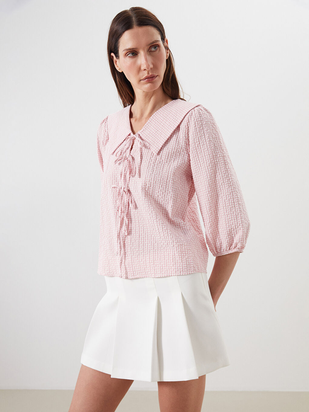 LCWAIKIKI Classic Woman PINK Blouse -S5PI72Z8-DTG