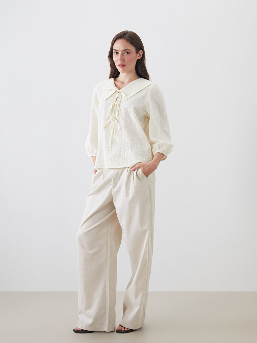 LCWAIKIKI Classic Woman YELLOW Blouse -S5PI72Z8-SAG