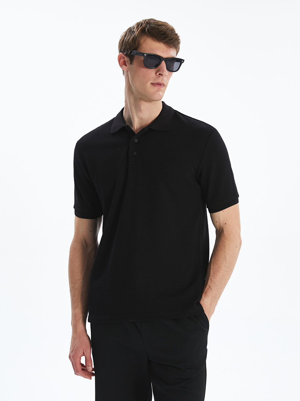 LCW Vision Polo Neck Jersey Men's T-Shirt -S5PI77Z8-CVL
