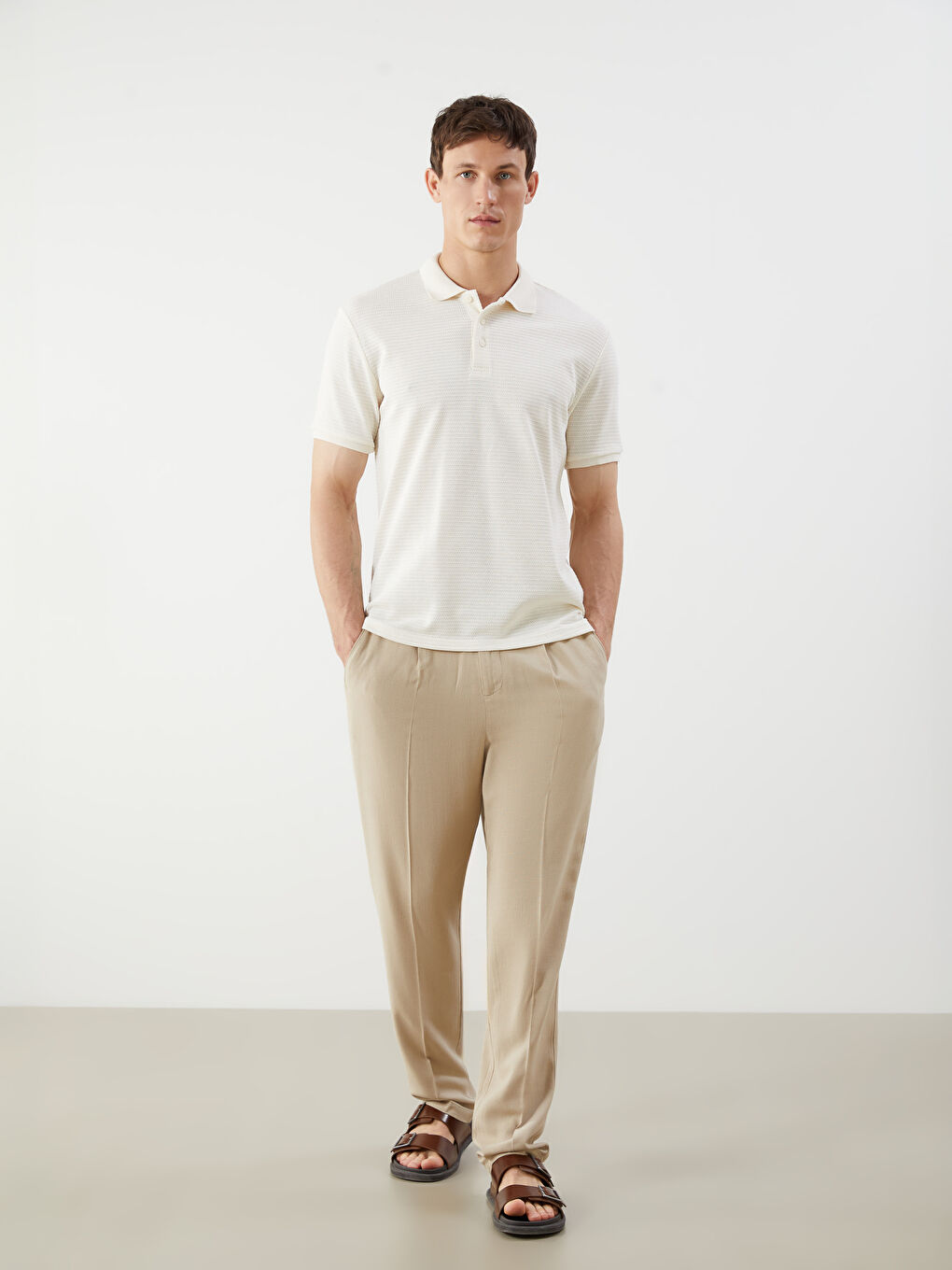 LCW Vision Polo Neck Jersey Men's T-Shirt -S5PI77Z8-R9J