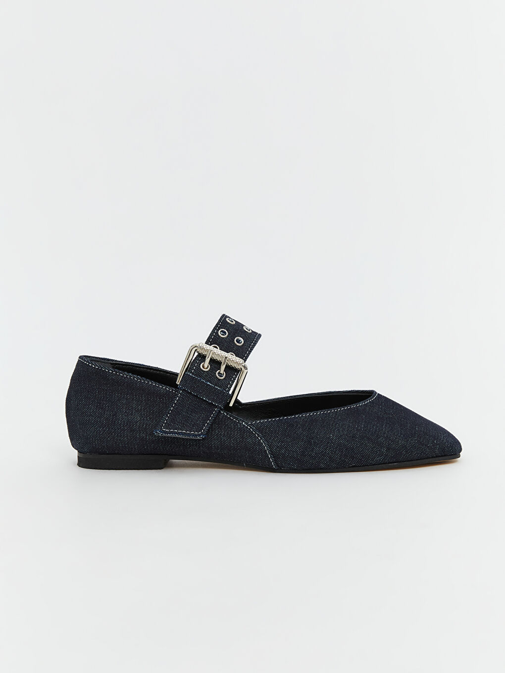 KOOR Mavi Kadın Denim Babet - 1
