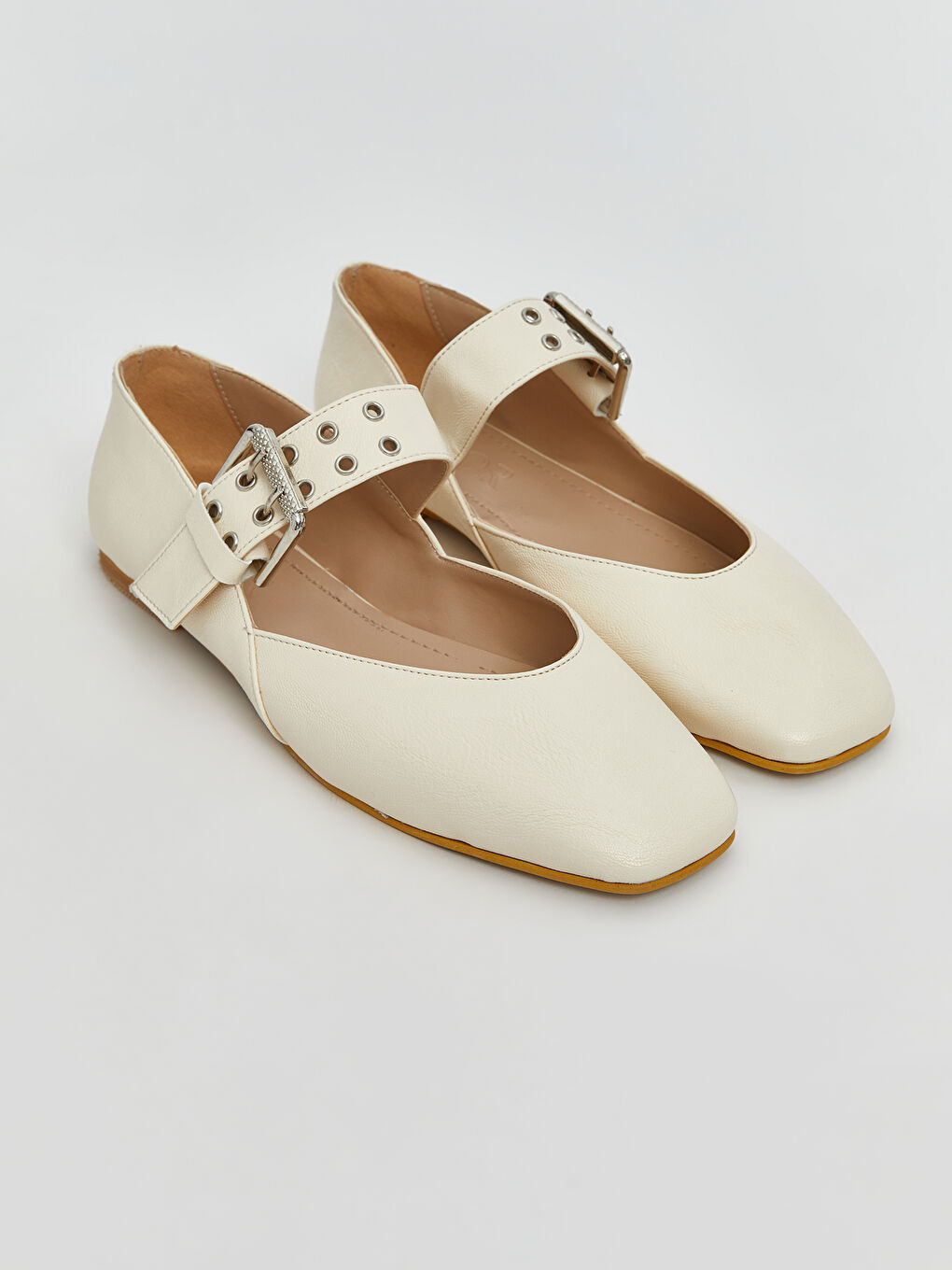 Bej Deri Görünümlü Kadın Babet