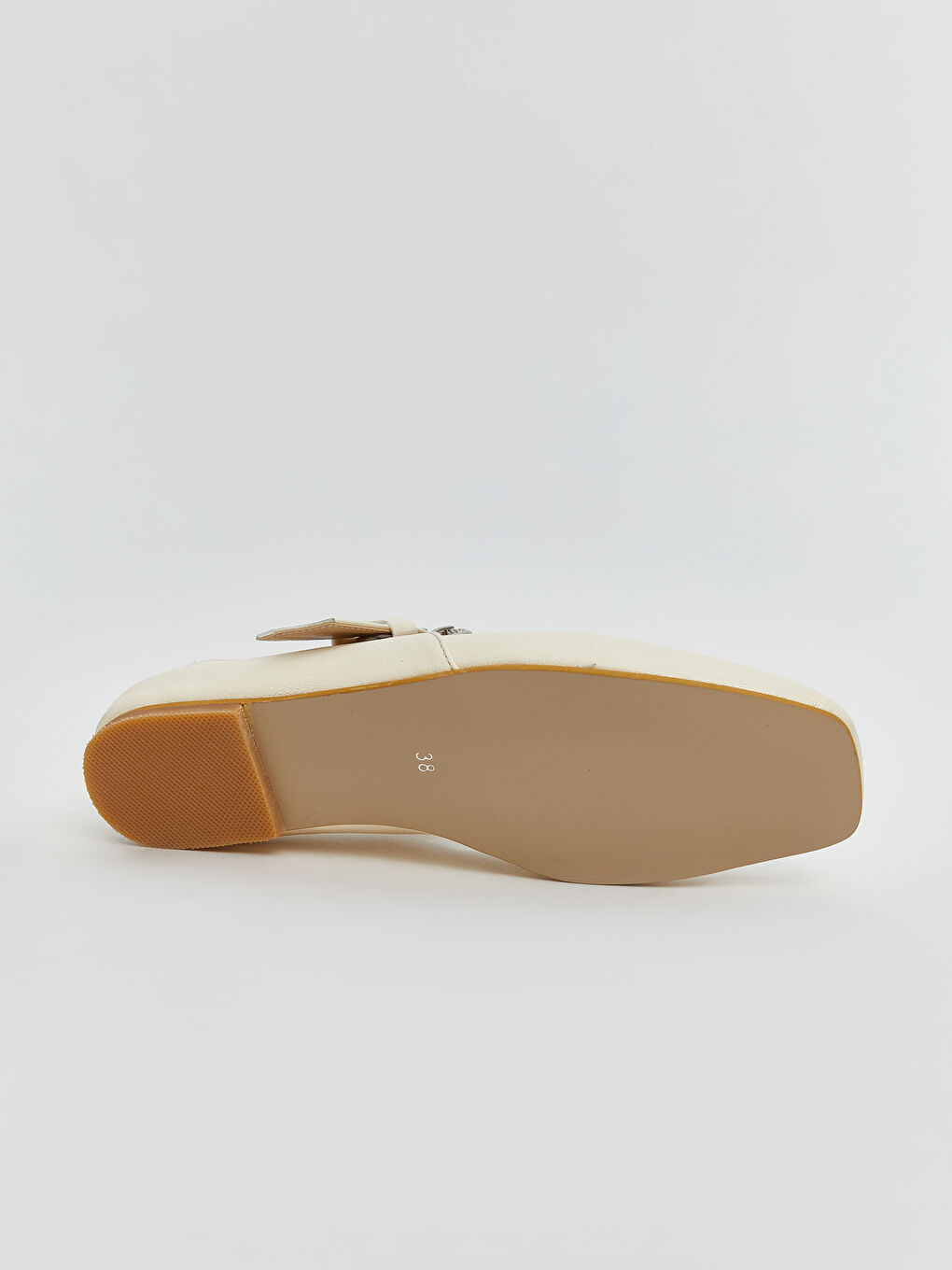 Bej Deri Görünümlü Kadın Babet-3