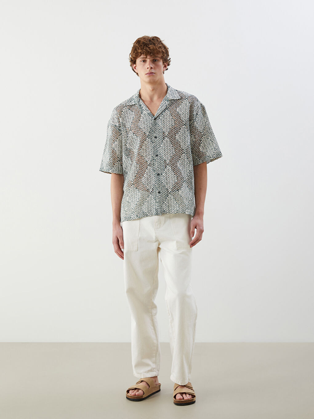 Standard Fit Twill Men's Trousers -S5PI91Z8-J1F