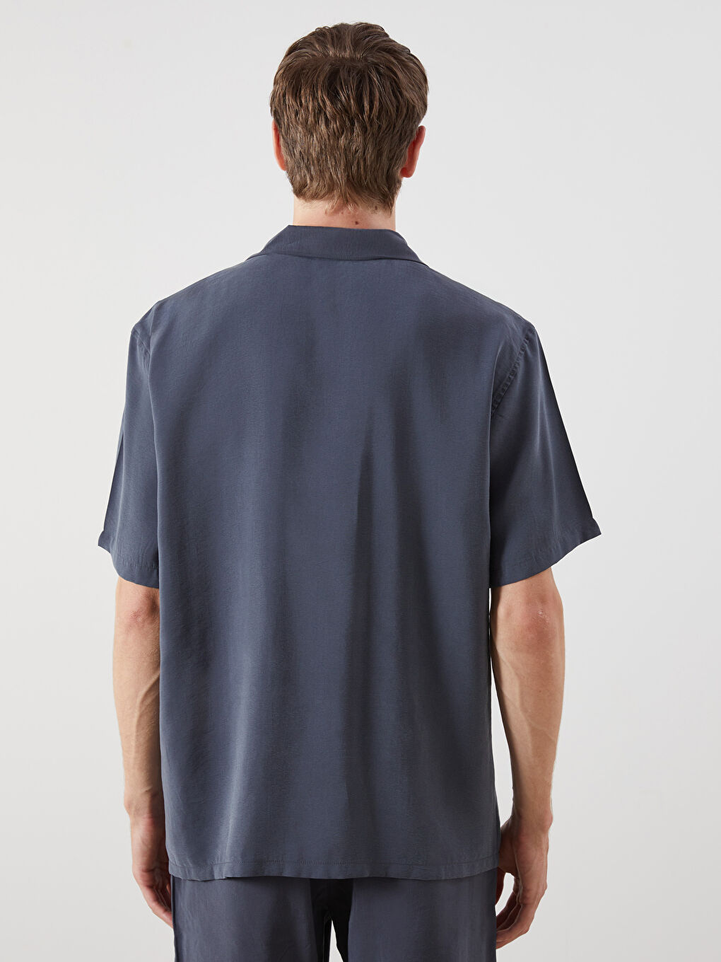 Regular Fit Short Sleeve Dobby Men's Shirt -S5PJ03Z8-E93