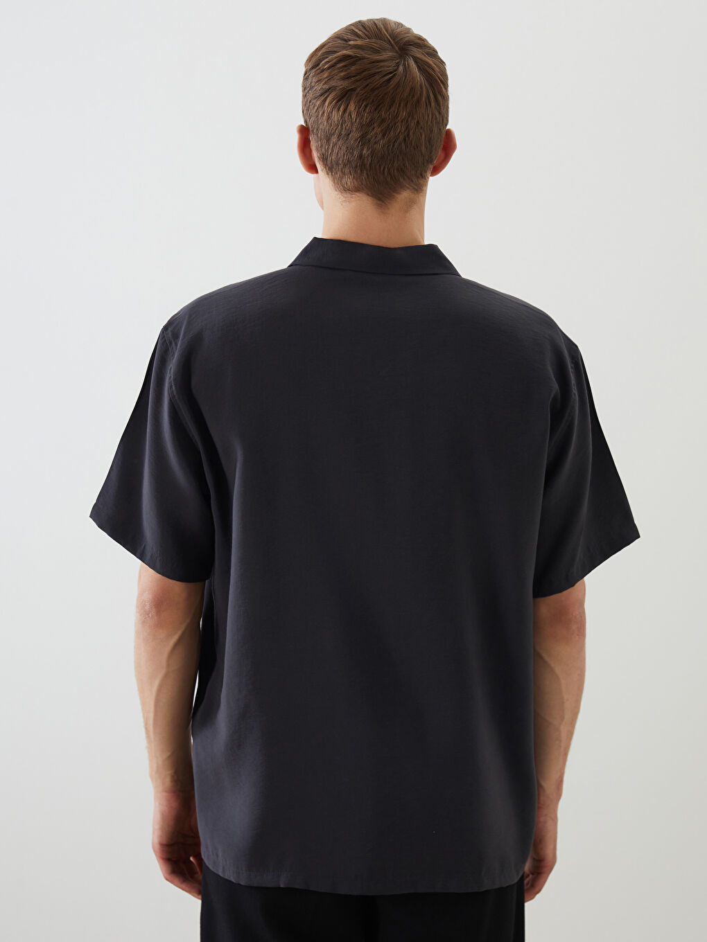 LCW Vision Regular Fit Short Sleeve Dobby Men's Shirt -S5PJ03Z8-KJA