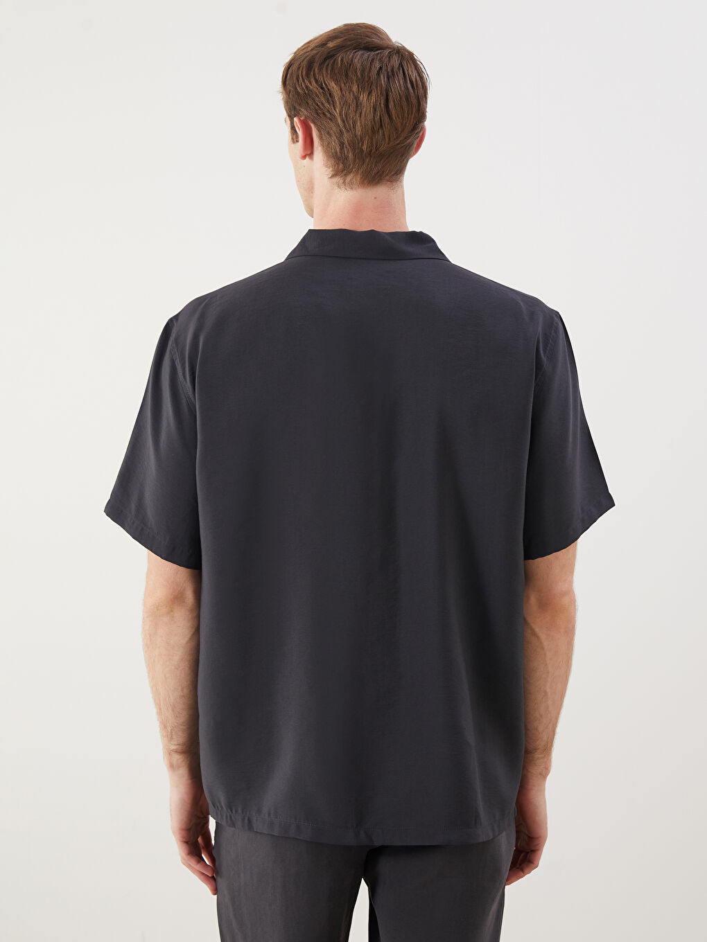 LCW Vision Regular Fit Short Sleeve Dobby Men's Shirt -S5PJ03Z8-KJA