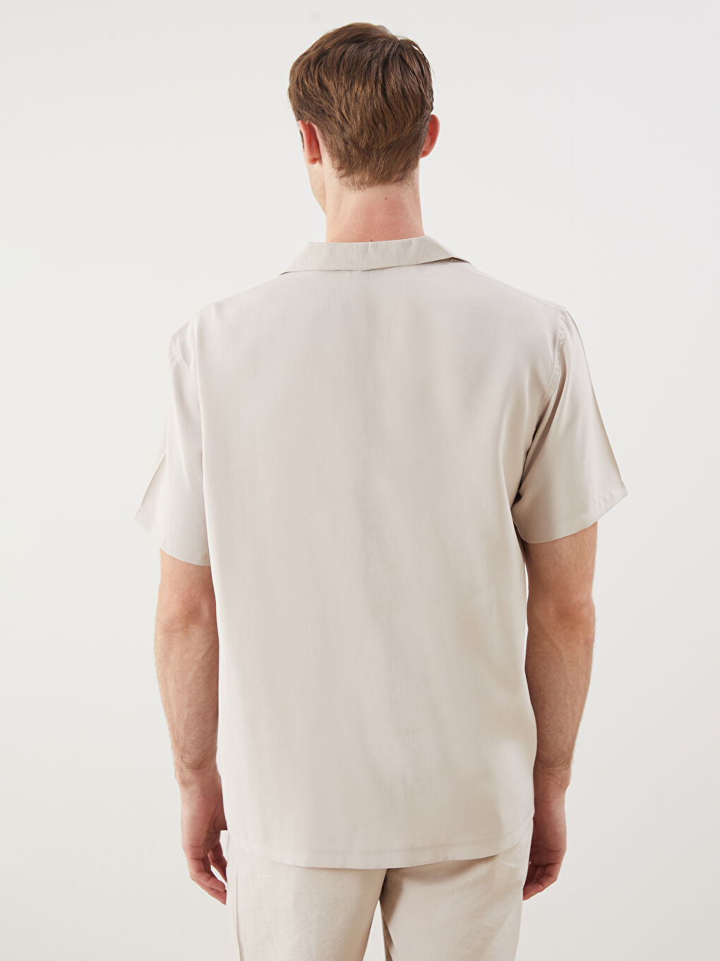 LCW Vision Regular Fit Short Sleeve Dobby Men's Shirt -S5PJ03Z8-ZC8