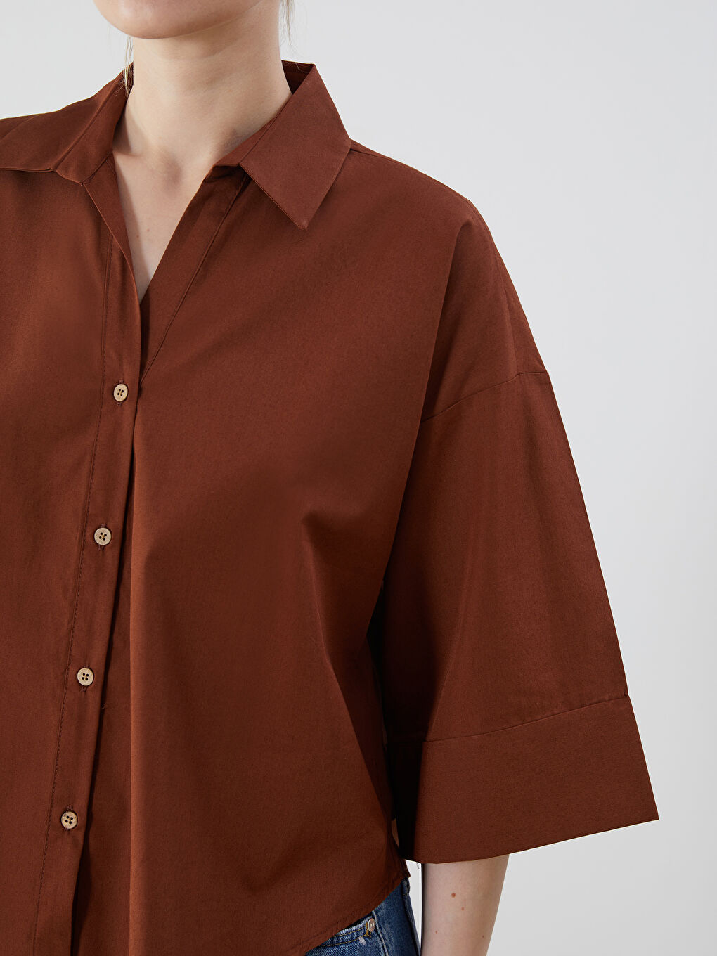 Oversize Women's Shirt -S5PJ14Z8-D2M