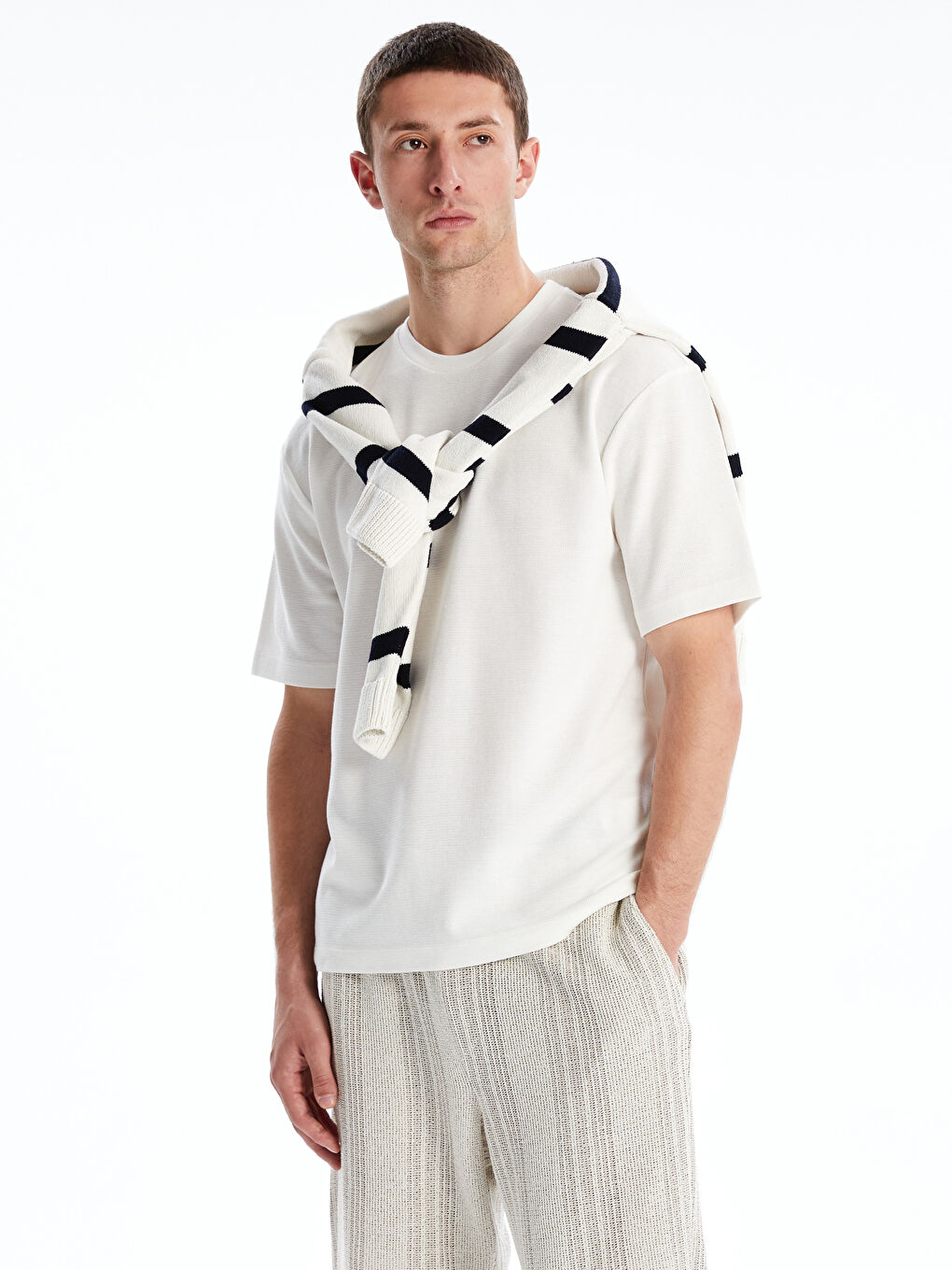 LCW Vision Crew Neck Short Sleeve Men's T-Shirt -S5PJ20Z8-R9J