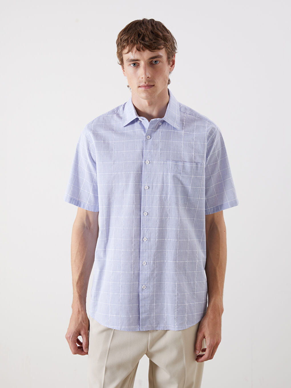 Man BLUE Shirt -S5PJ34Z8-P2V