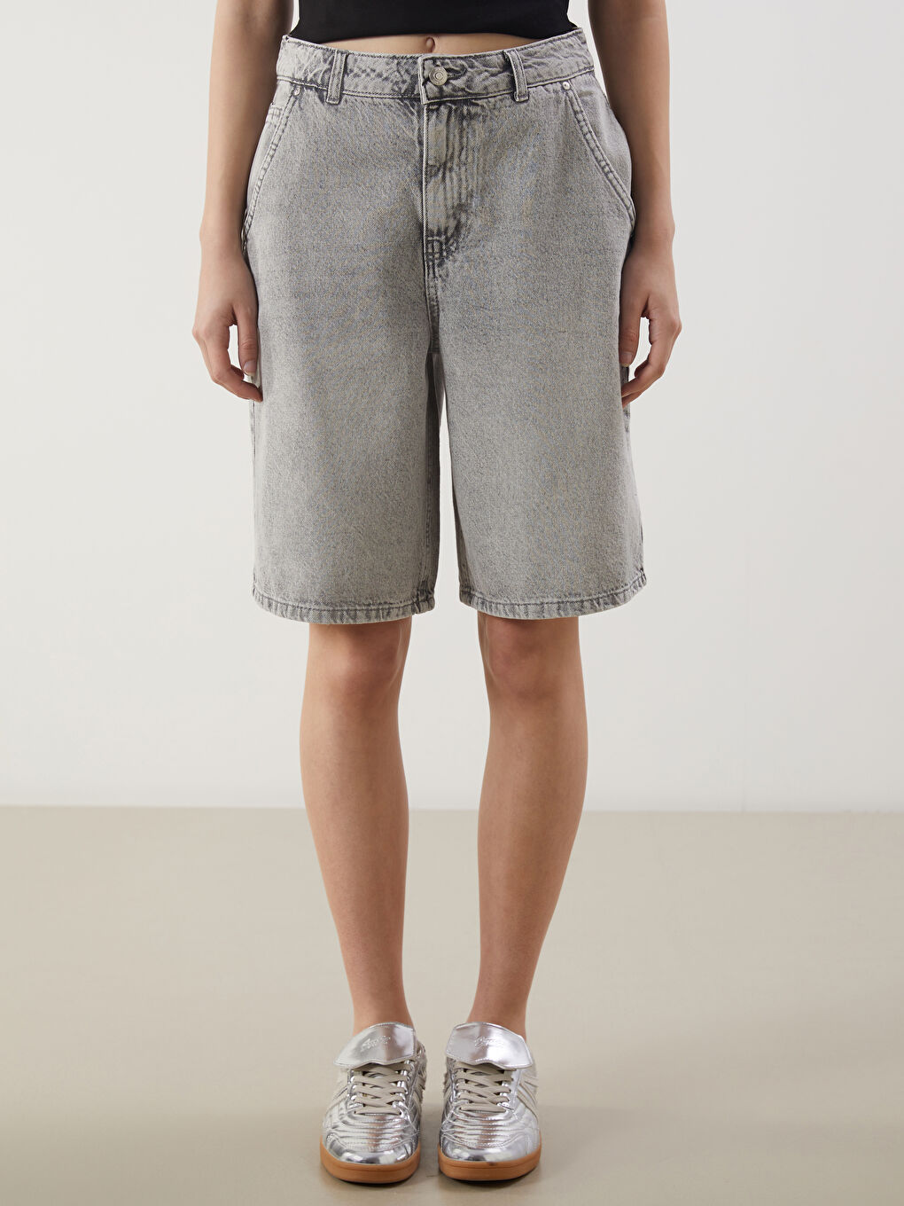 Bermuda Fit Women's Jean Shorts -S5PJ47Z8-CSW