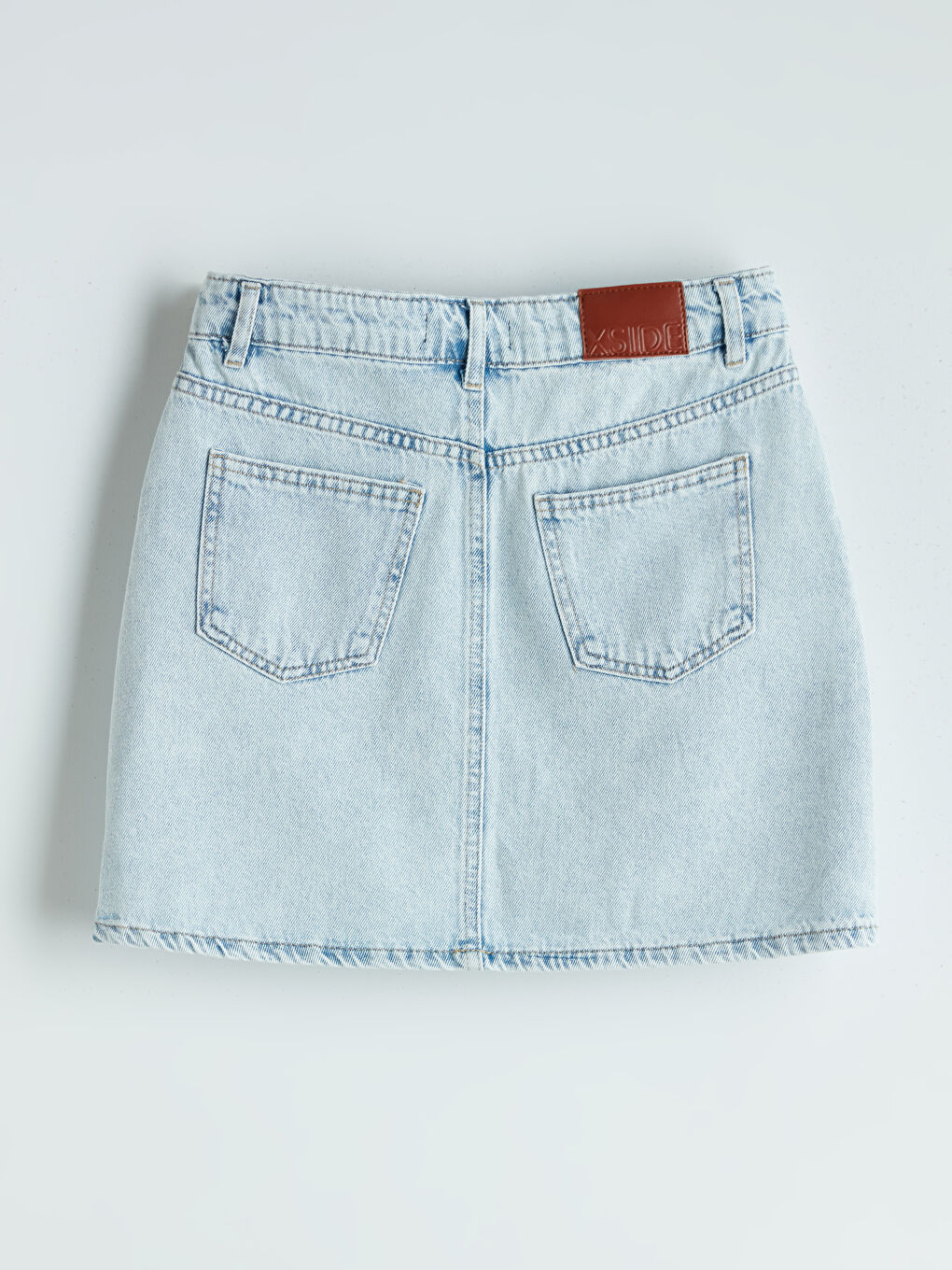 Woman BLUE Denim Skirt -S5PJ51Z8-DG7