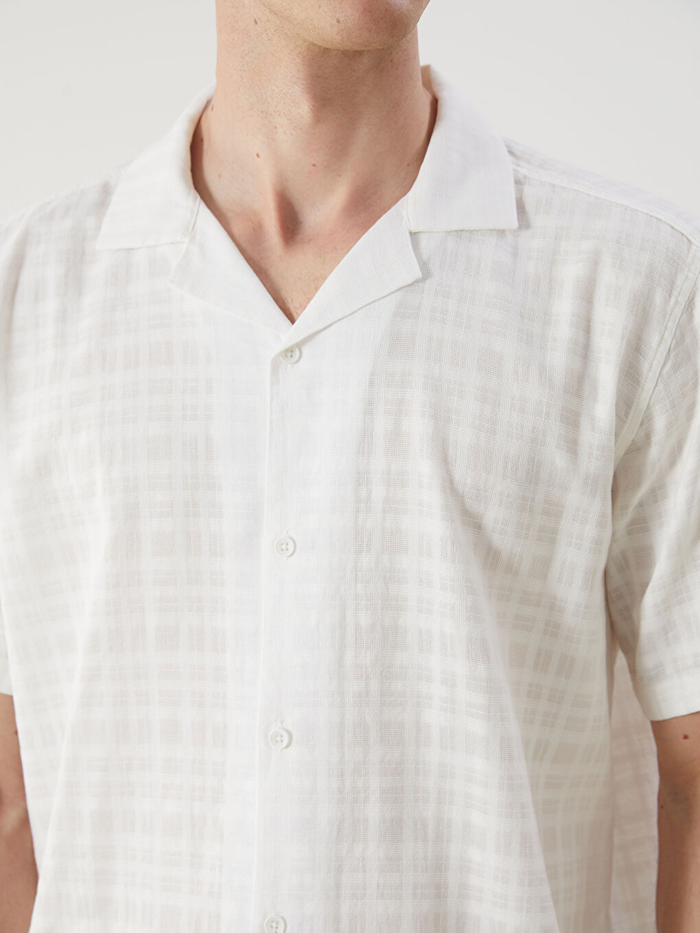 Regular Fit Resort Collar Short Sleeve Men's Shirt -S5PJ59Z8-R9J
