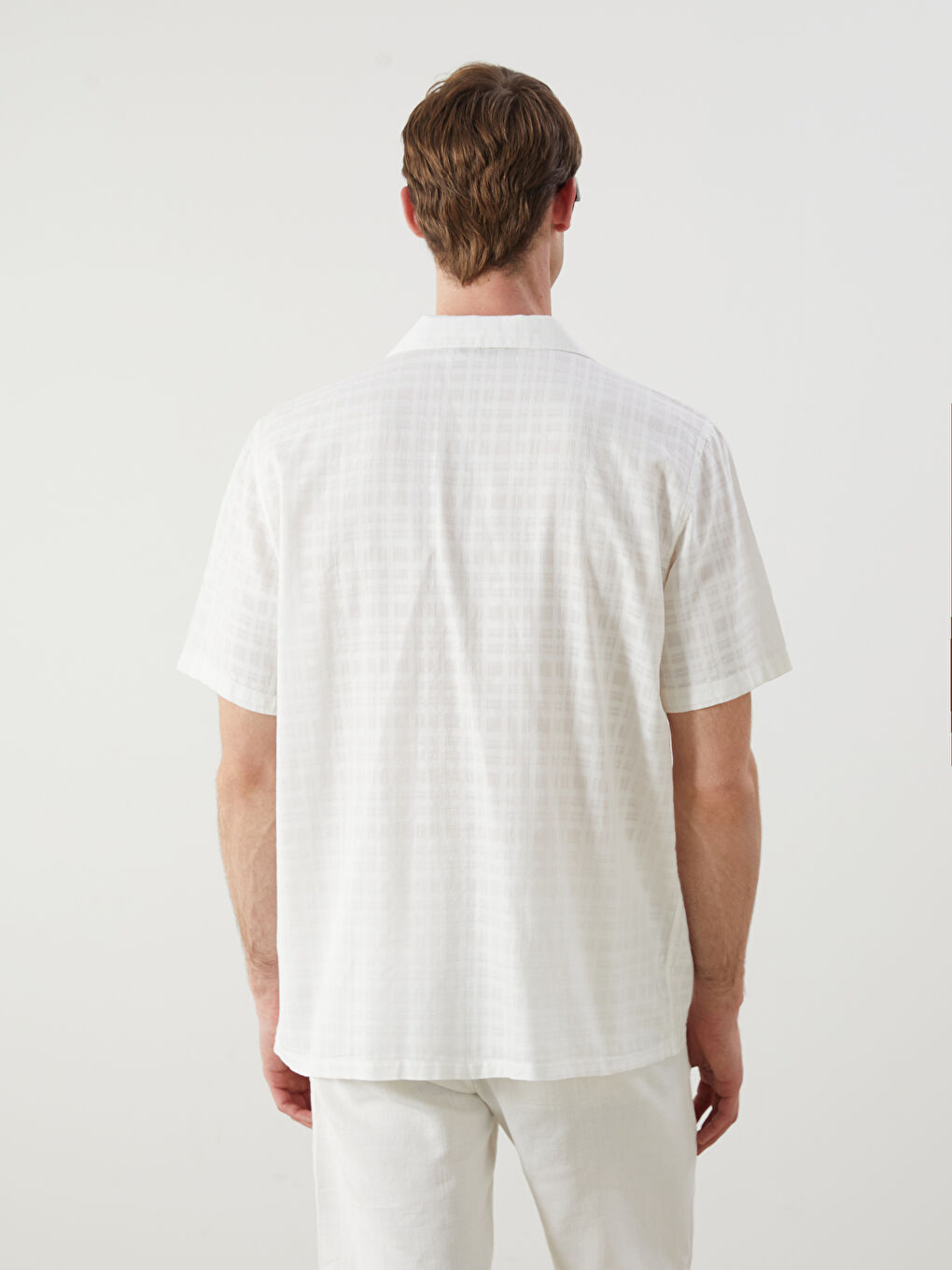 Regular Fit Resort Collar Short Sleeve Men's Shirt -S5PJ59Z8-R9J