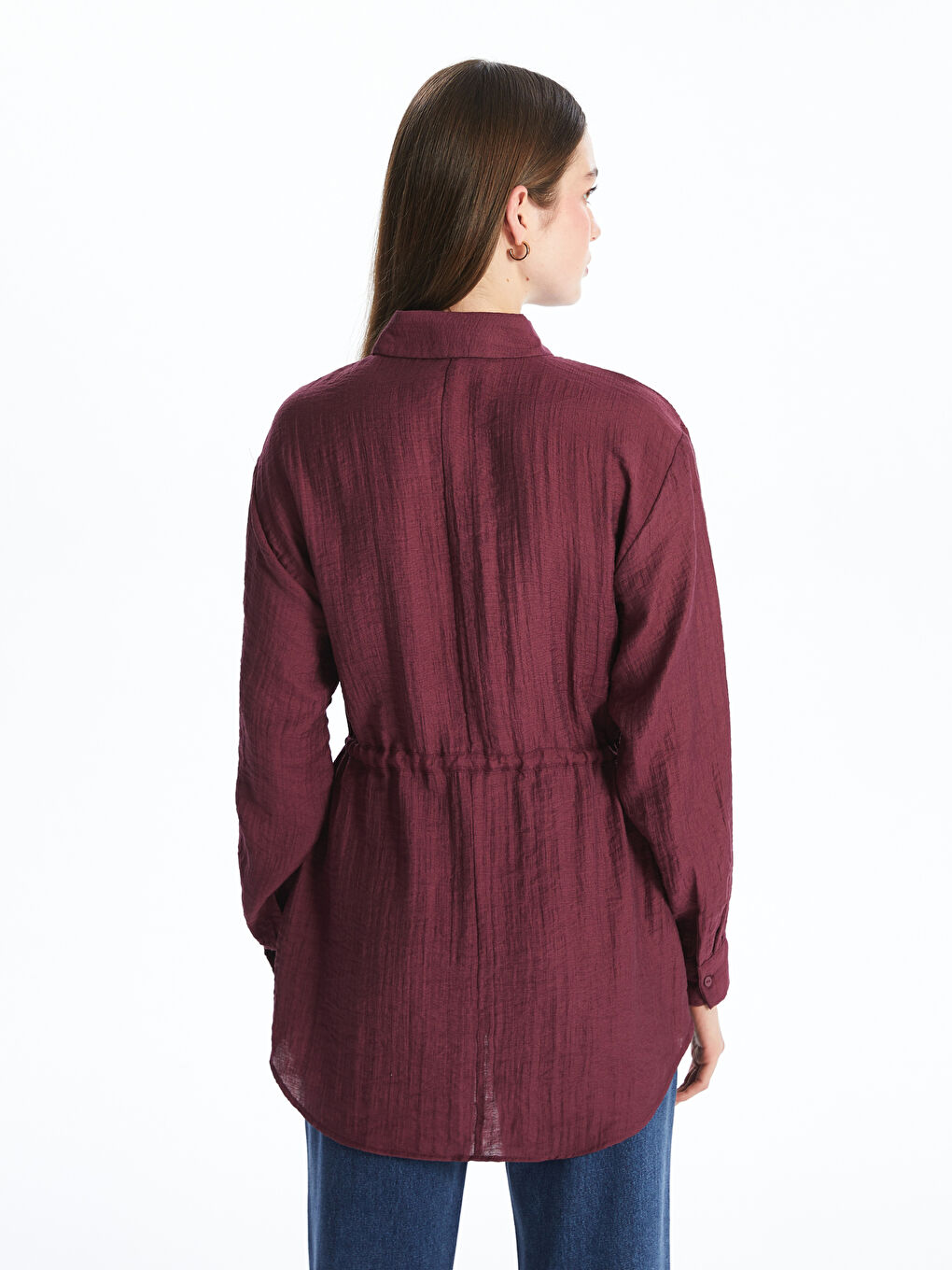 LCWAIKIKI Classic Woman RED Shirt Tunic -S5PJ72Z8-HRG