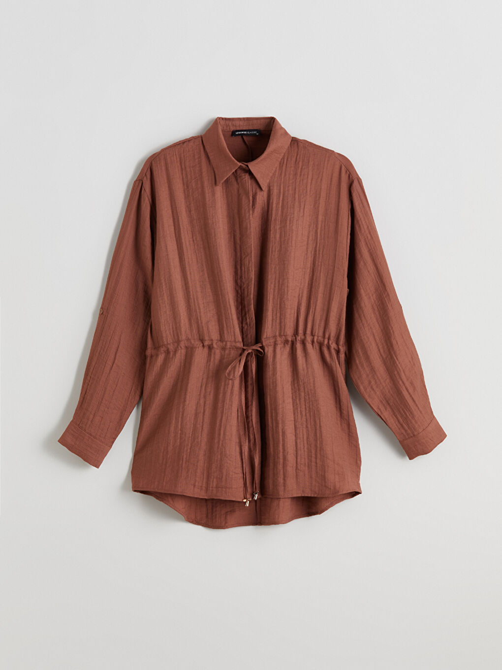 LCWAIKIKI Classic Woman BROWN Shirt Tunic -S5PJ72Z8-R1X