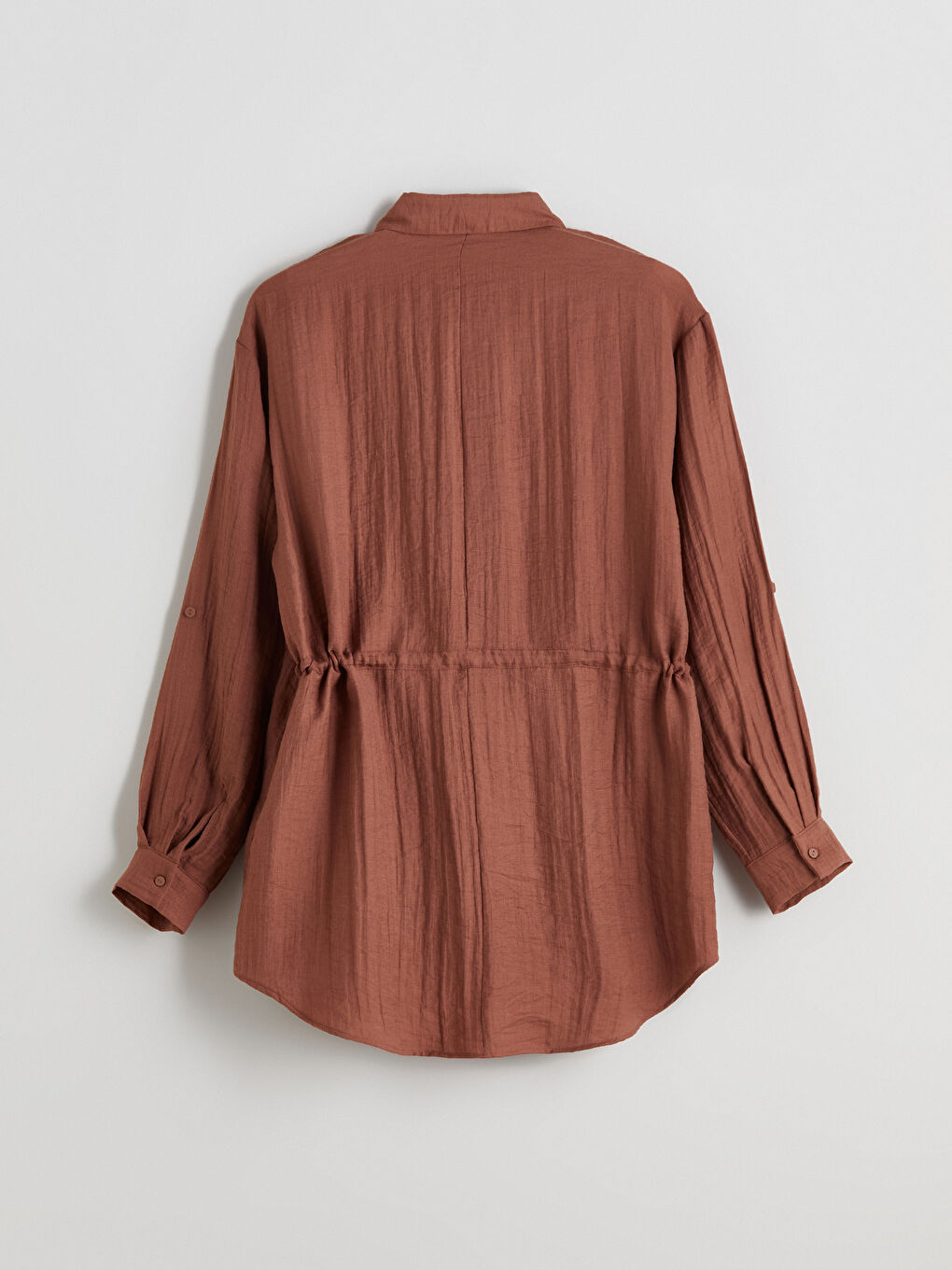 LCWAIKIKI Classic Woman BROWN Shirt Tunic -S5PJ72Z8-R1X