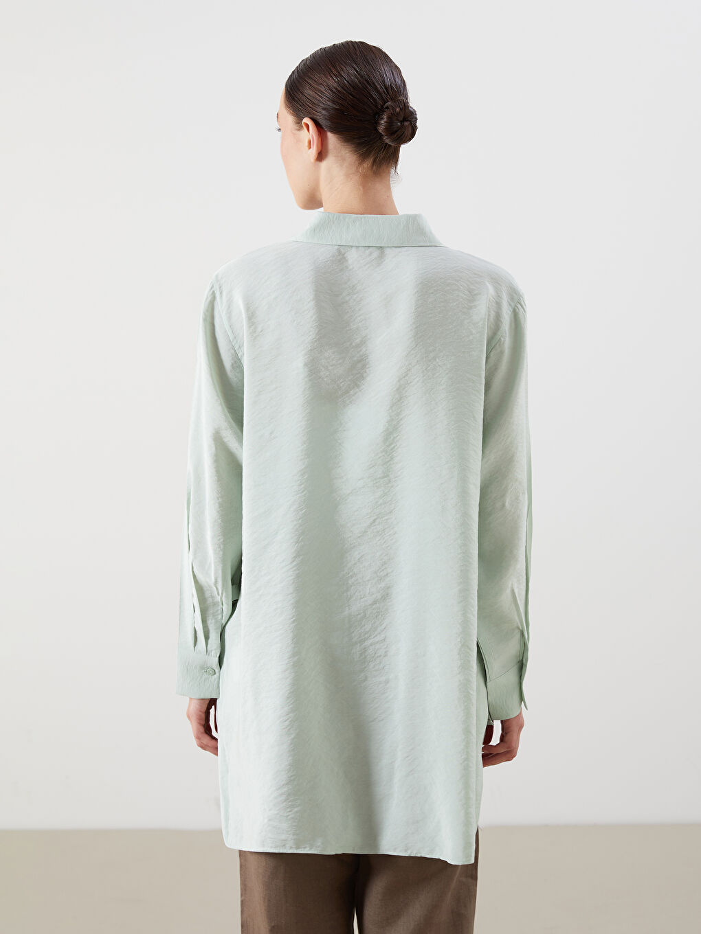 LCWAIKIKI Classic Woman GREEN Shirt Tunic -S5PJ75Z8-G4G